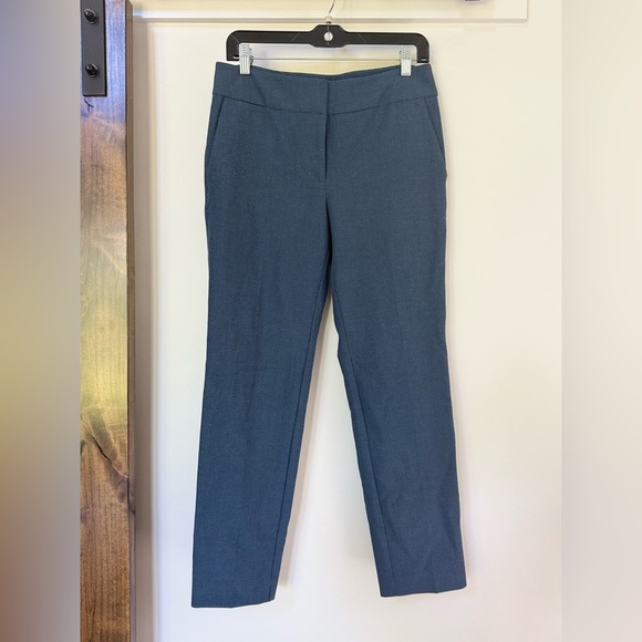 LOFT Outlet Women's Modern Skinny Ankle Pants Blue Stretch - Size 4 - Picture 1 of 6